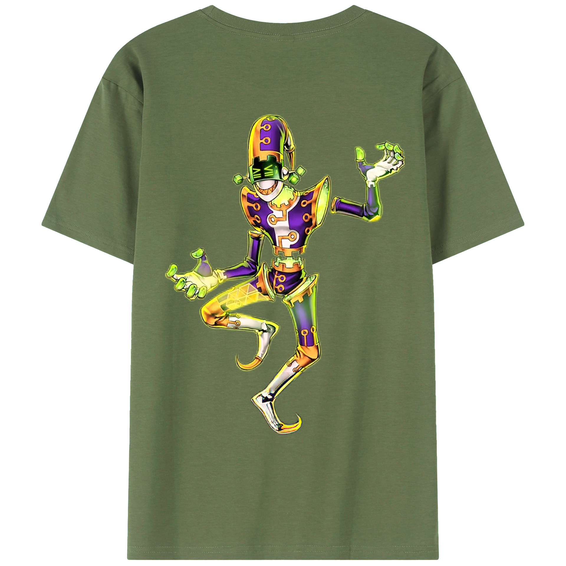 （画像用） 遊☆戯☆王 Yu-Gi-Oh! 綿100％ メンズ半袖Tシャツ（バックプリント） 通気性